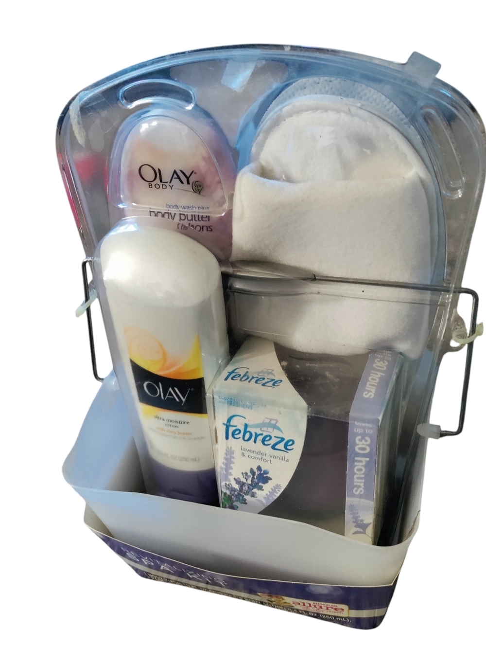 Oil Of Olay Fabreze Revitalizing Spa Kit NOS Discontinued Design Caddy Set